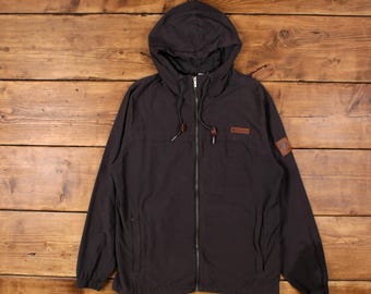 Veste Columbia Homme Taille M, Bleue, Coupe-vent Manches Radiales, Vintage 80s/90s