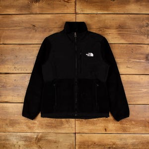 Vintage North Face Outdoor Jacket M Denali Fleece Black Womens