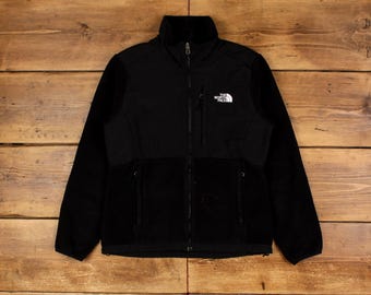 Vintage North Face Outdoor Jacket M Denali Fleece Black Womens