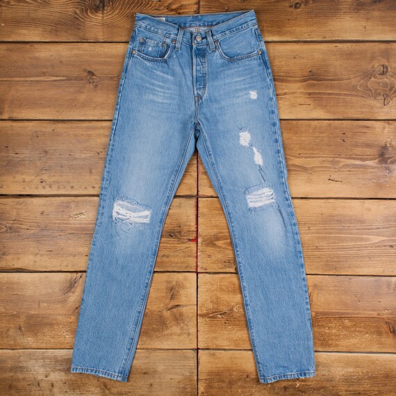 Vintage Levis 501 Jeans 27 X 32 Stonewash Straight Blue Womens Red Tab  Denim - Etsy UK