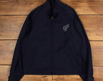 vintage London Fog Windbreaker Jacket 38 M Homme Années 80 Bleu Regular Navy Full Zip