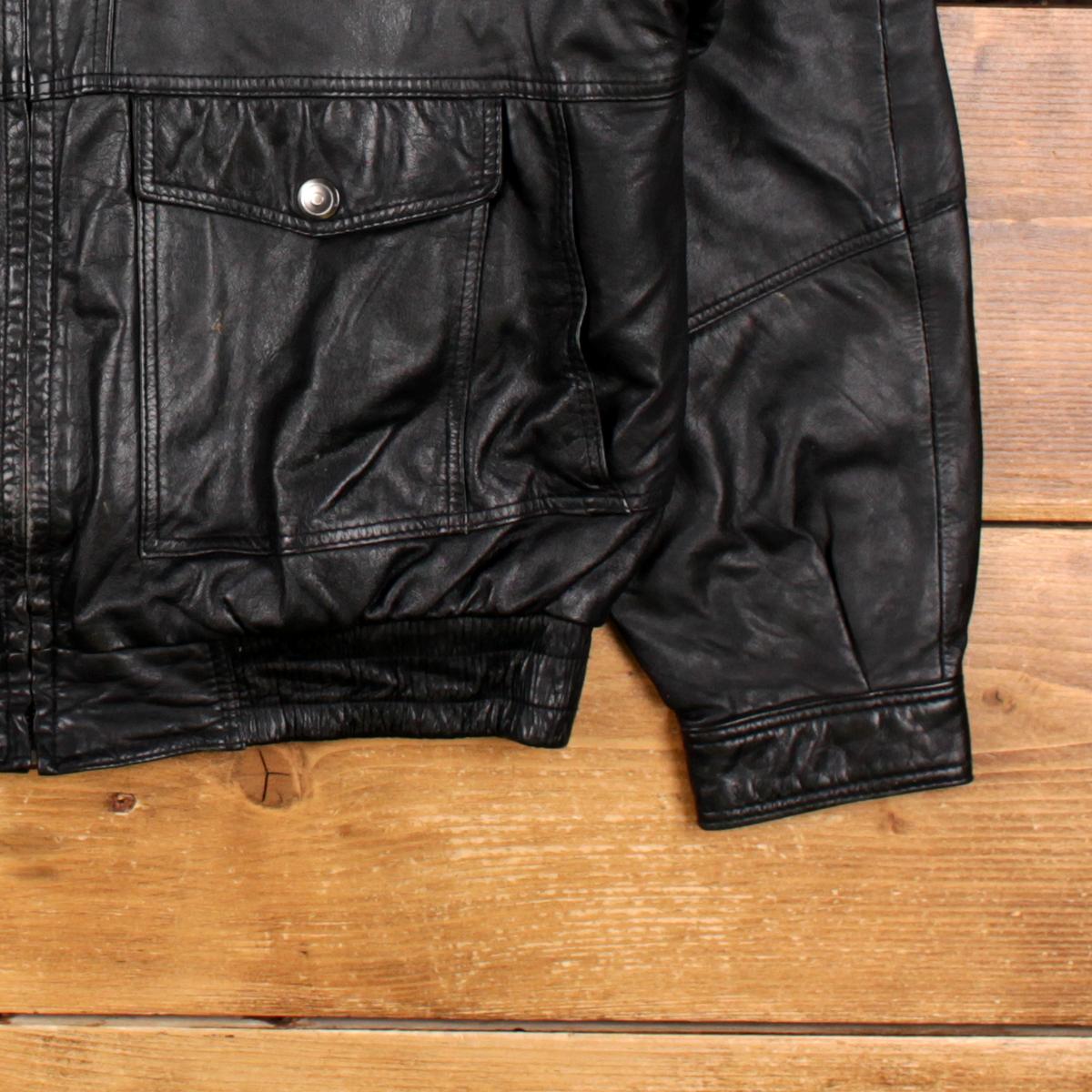 Vintage U2 Wear Me Out Leather Jacket L Bomber Black - Etsy