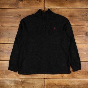 Vintage Ralph Lauren 1/4 Zip Jumper Sweater 2XL 1/4 Zip Estate Rib High Neck