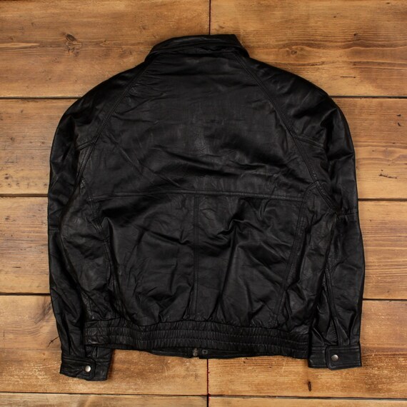 ヴィンテージ ヒル＆アーチャー レザージャケット L ボンバー ブラック