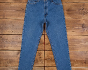 Vintage Levis 540 Jeans 33 x 32 USA Made Stonewash Recht Blauw Bruin Tab