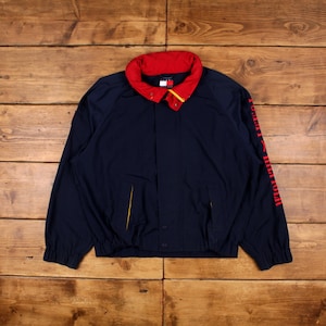 Vintage Tommy Hilfiger Windbreaker Jacket XL 90s Blue