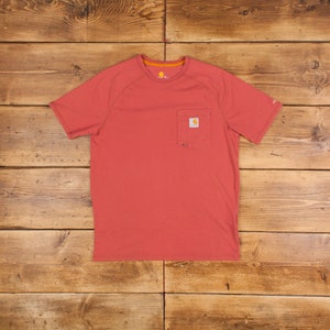 Vintage Carhartt Blank T Shirt M Pocket Carhartt Force Relaxed Fit Pink Tee