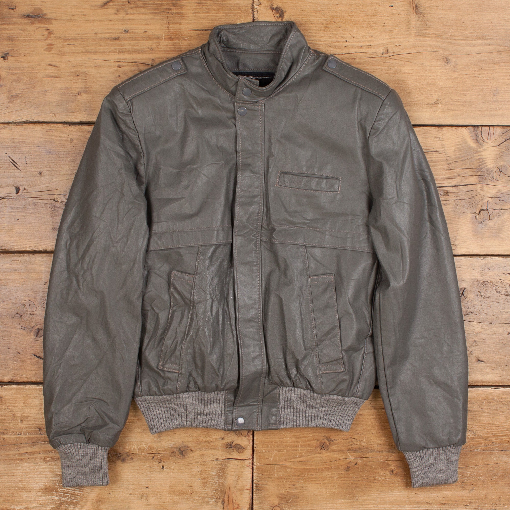 Vintage Oleg Cassini Leather Jacket M 80s Flight Bomber A2 Vintage Oleg Cassini Leather Jacket M 80s Flight Bomber A2