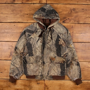 Veste à capuche Duxbak Legacy L pour homme, camouflage, véritable arbre, chasse en plein air, effet vieilli
