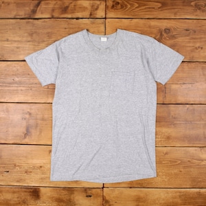 Vintage Single Stitch T Shirt Blank Large 90s Grey Tee