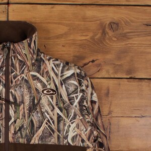 Lady Drake Waterfowl Systems Fleece Jacket L Womens Brown Polyester Lined image 6