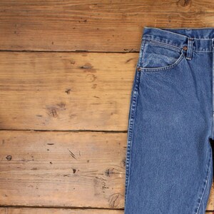 Vintage Wrangler Jeans 32x32 90s Blue 934den Straight Stonewash Western Denim image 6