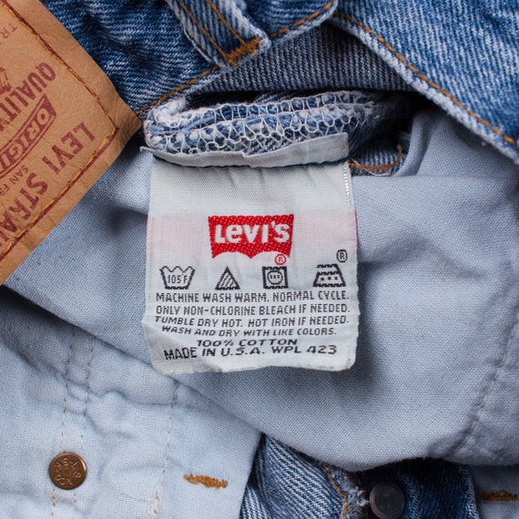 Vintage Levis 501 Jeans 24 X 32 USA Made 90s Stonewash