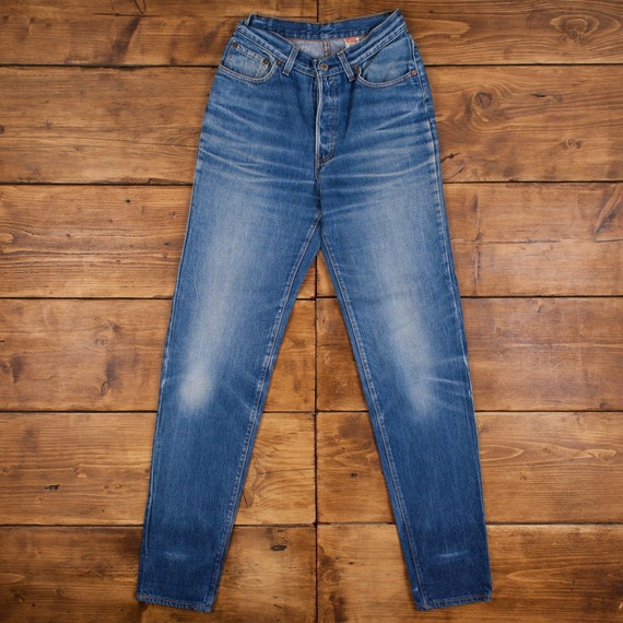 Vintage Levis 501 Jeans 26 x 34 USA Made 90s Faded Da… - Gem