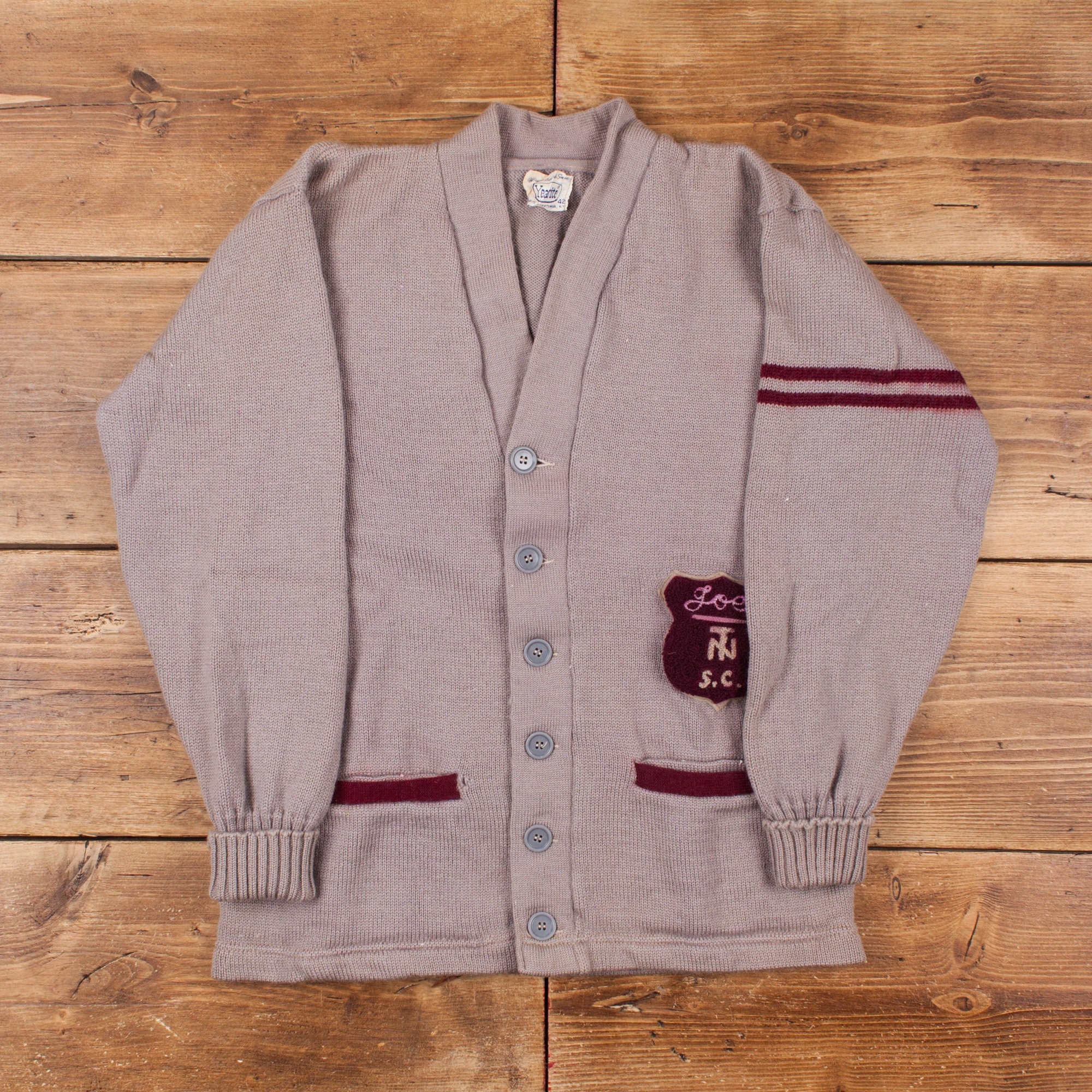 Vintage Varsity Letterman Cardigan S 