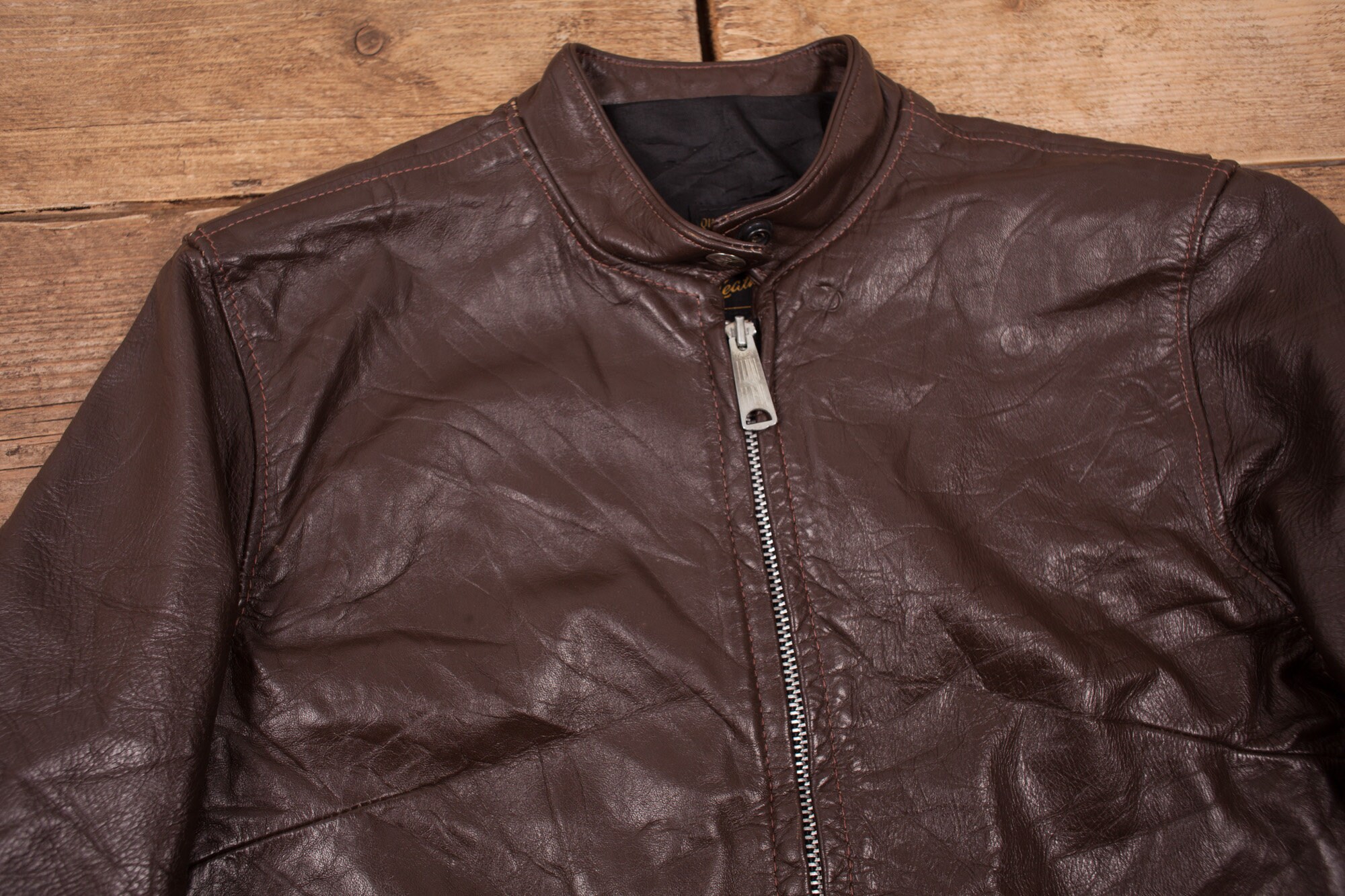 Vintage Brooks Leather Jacket Medium 70s Talon Zip USA Made - Etsy Vintage Brooks Leather Jacket Medium 70s Talon Zip USA Made - Etsy