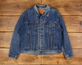 Vintage Levi's Denim Jacket 70507 0214 L 80's - Etsy