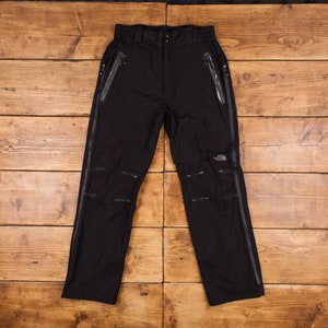 Vintage The North Face Hiking Pants Trousers 33x31 Mens Straight Black Nylon