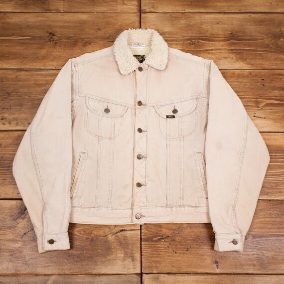 Vintage Lee Sherpa Jacket S Beige 