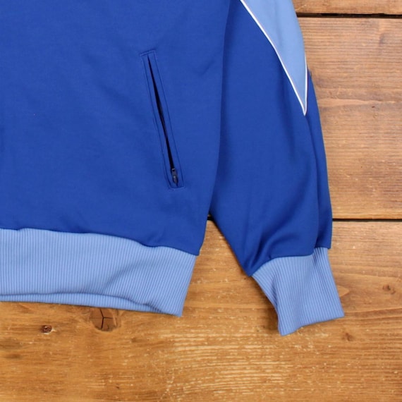 Vintage Jelenk Track Jacket M Mens 80s Blue Polyester Athletic