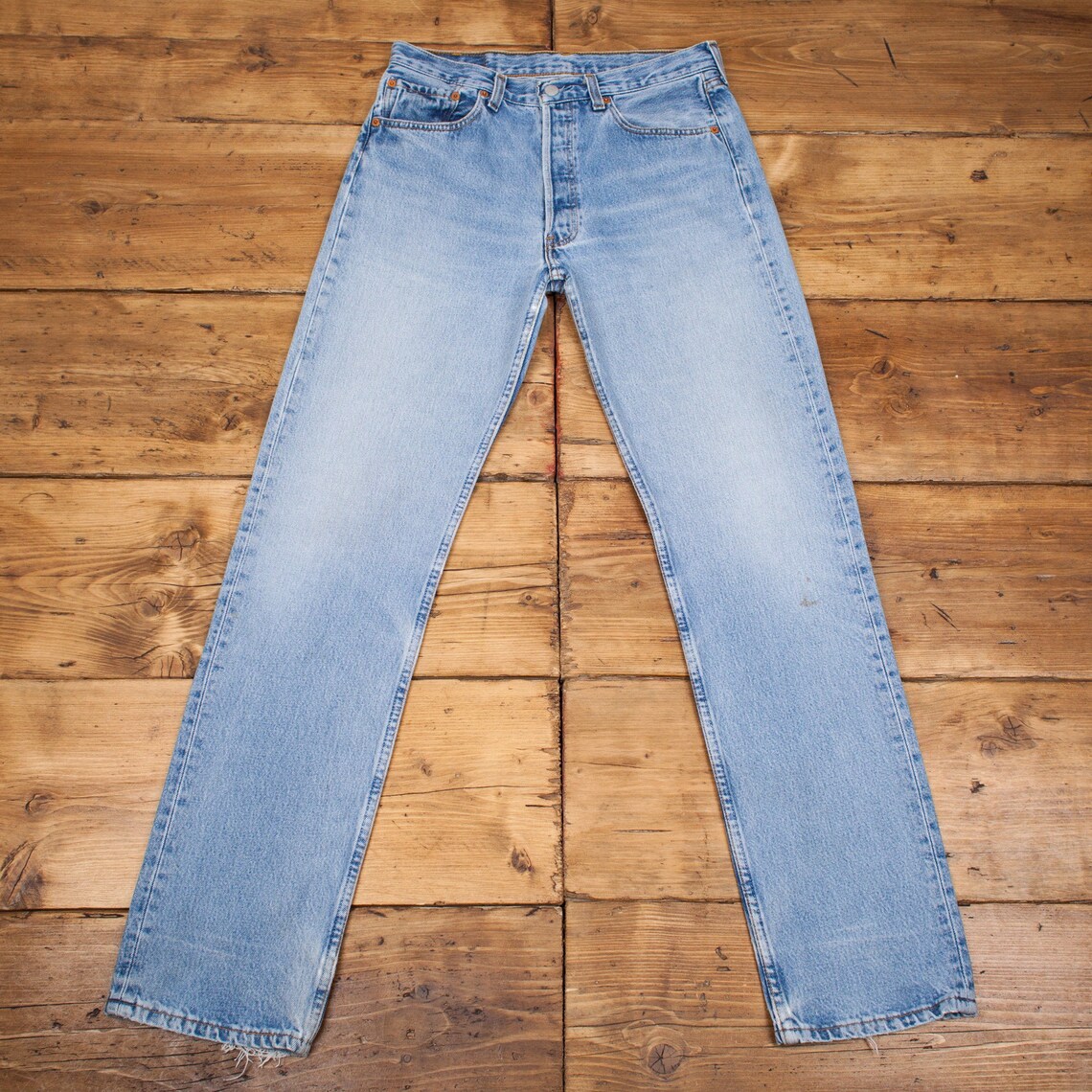 Vintage 90s Levis Levi 501 Stonewash Blue Straight Denim Jeans | Etsy
