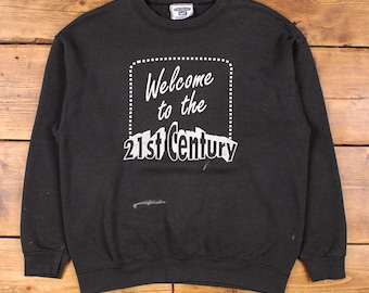 Vintage Delta Graphic Sweatshirt L 90s Farley's Pub Ireland