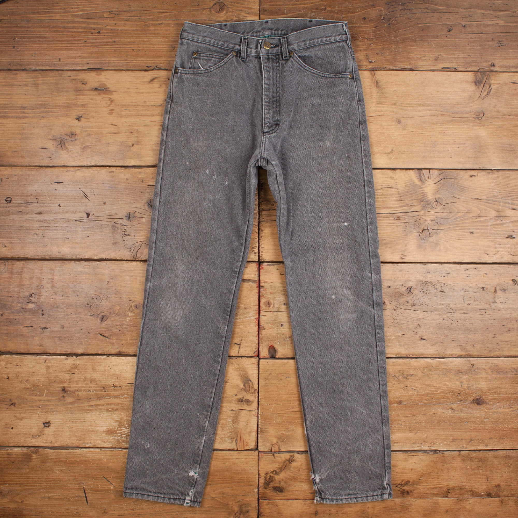Vintage L.L. Bean Jeans Pants Trousers 31x34 USA Made 90s Plaid Lined Mens