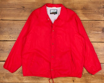 Vintage King Louie Pro Fit Coach Jacket L 80s Raglan USA Vintage King Louie Pro Fit Coach Jacket L 80s Raglan USA