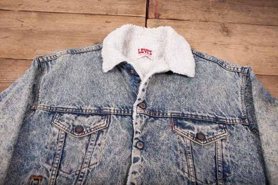 Vintage Levis Sherpa Jacket XL 80s USA 