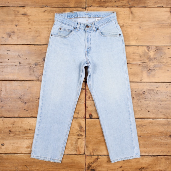 Vintage Levis 560 Jeans 30 X 25 USA Made 90s Light Wash Tapered 