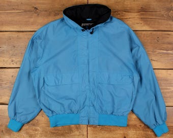 Vintage Pacific Trail Windbreaker Jacket L Outdoor Blue