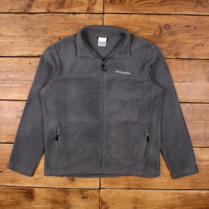 Vintage Columbia Outdoor Jacket L Interchange Fleece Grey