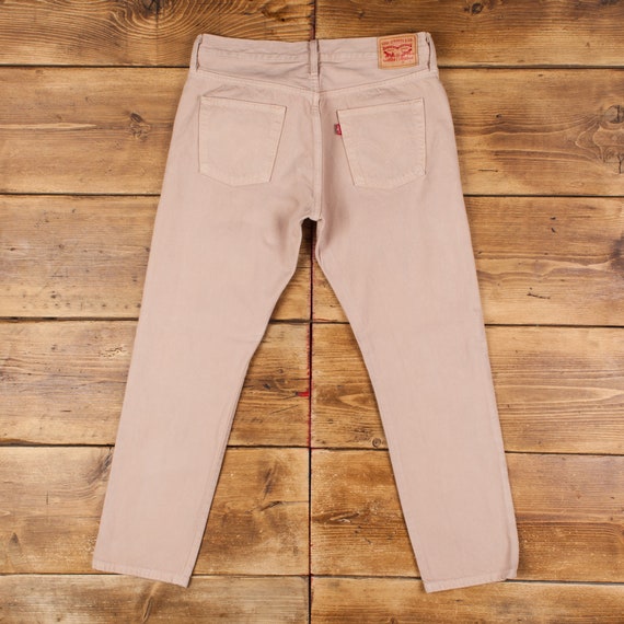 Vintage Levis 501 CT Jeans 29 X 28 Light Wash Tapered Pink Womens 