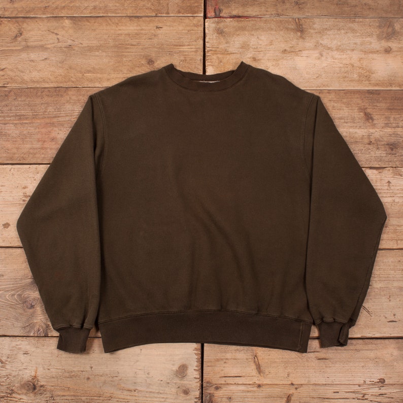 olive green champion sweatshirt