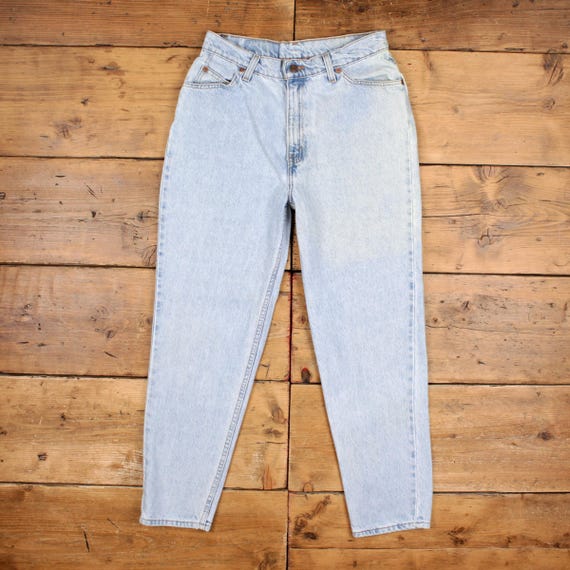 Vintage Levis 912 Jeans 30x27 Womens 90s Blue USA Made Light Stonewash Denim