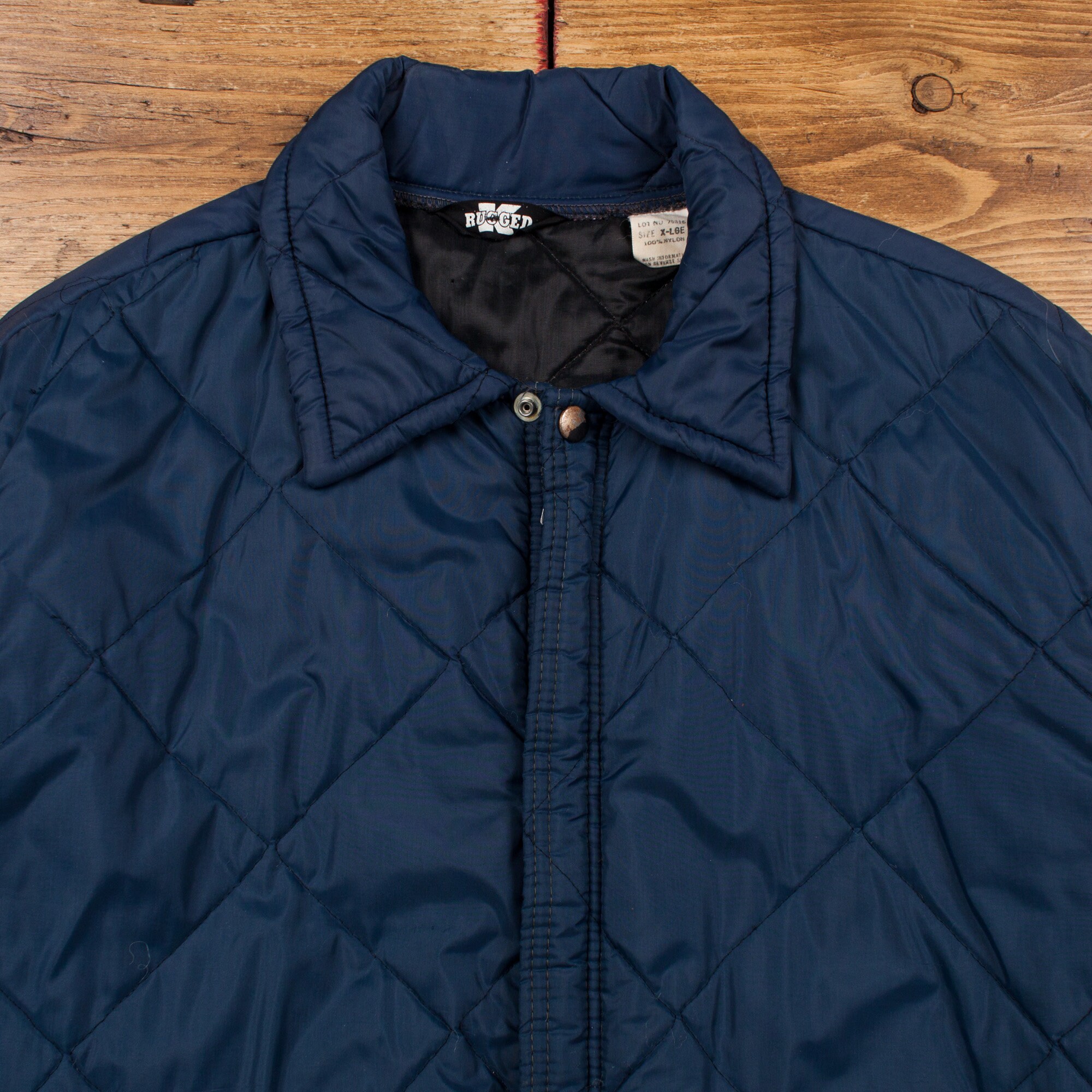 70s Padded ジャケット Vintage Rugged Padded Jacket XL 70s Talon Zip Workwear Chore