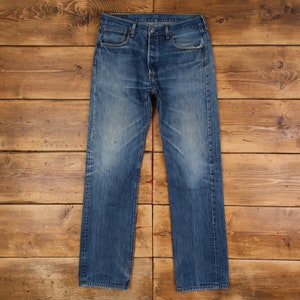 Jeans Levis 501 vintage 34 x 36 Stonewash Straight Blue Red Tab Denim immagine 1