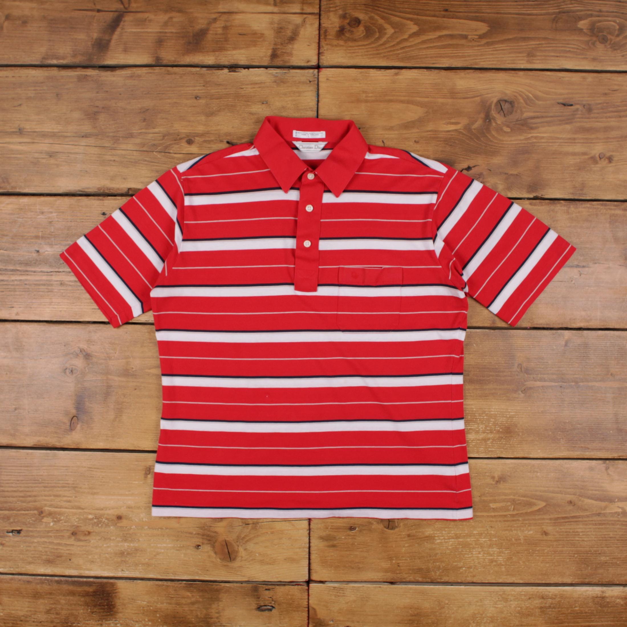 Vintage Single Stitch T Shirt Polo Shirt Large 90s Pocket