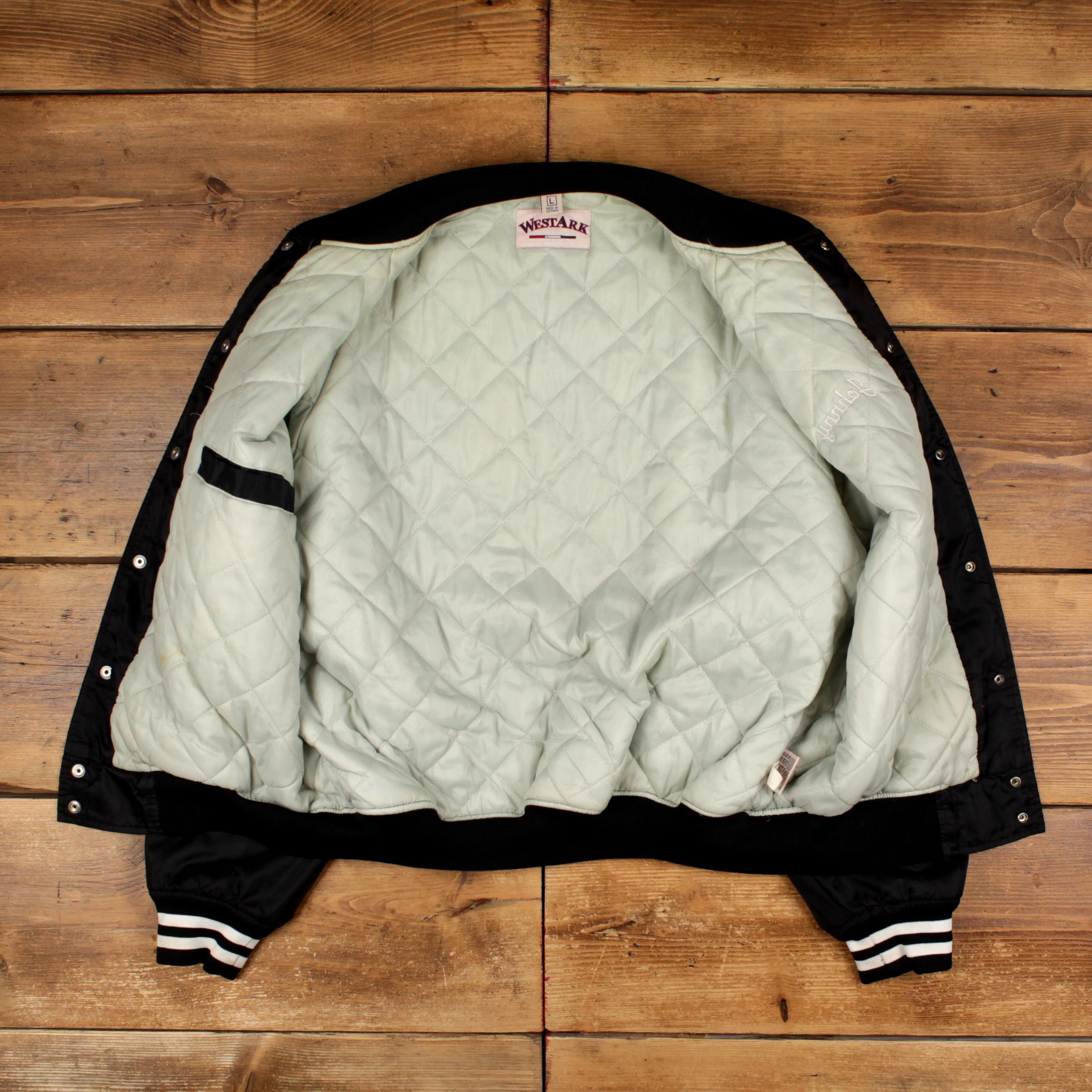 Vintage West Ark USA Varsity Jacket L Bomber Black - Etsy