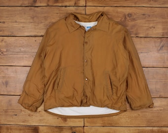 Vintage Quality Sportswear Windbreaker Jacket 2XL 80s Brown