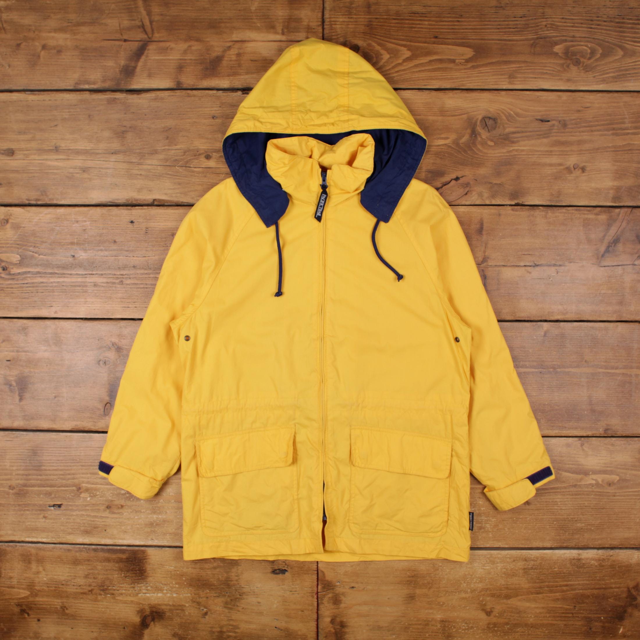 Vintage Pacific Trail Windbreaker Jacket S Yellow Womens - Etsy
