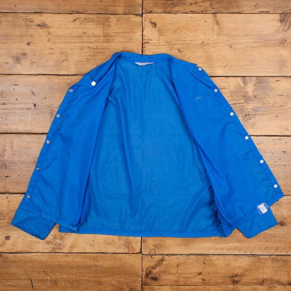 Vintage H.i.s Coach Jacket L 80s Chic USA Made Blue Womens Snap - Etsy