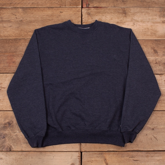 Mens Vintage Champion Blue Crew Neck 