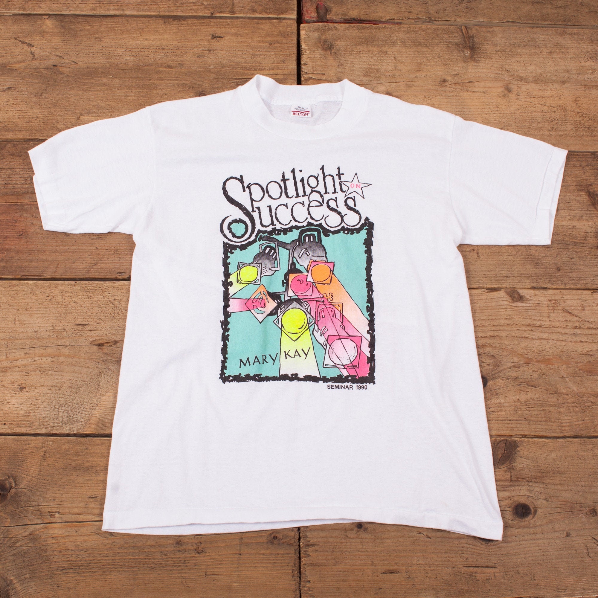 Mens Vintage 90s USA White Single 