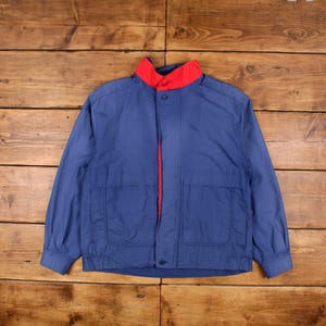 Vintage London Fog Bomber Jacket XL 90s Blue