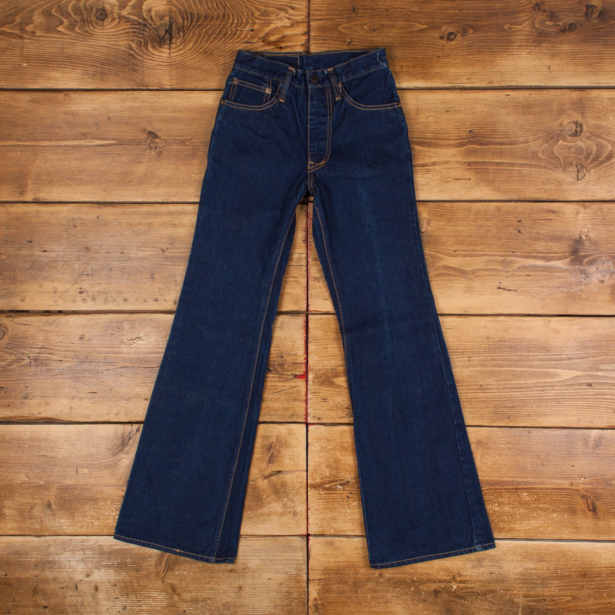 Levi's Big E 507 42taron 60 s〜70s Vintage Levis 507 Jeans 24 X 31 Big E Talon Zipper USA Made 70s
