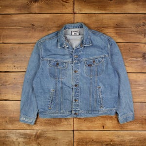 Vintage Lee Workwear Jacket XL Trucker Denim Blue