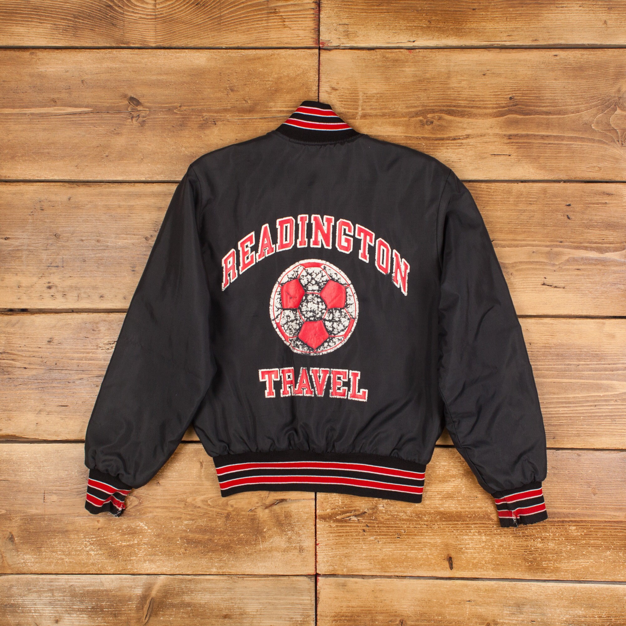 Veste Bomber Holloway Vintage Années 90 - Taille L Homme - Message "Résistez à La Drogue Et à La Violence" - Fabriquée USA