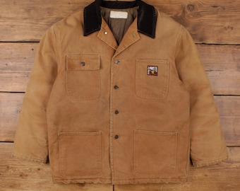 ジャケット・アウター 90s Dickies Duck Hunting Coat Vintage 90's Dickies Chore Duck Workwear Jacket Medium Dickies