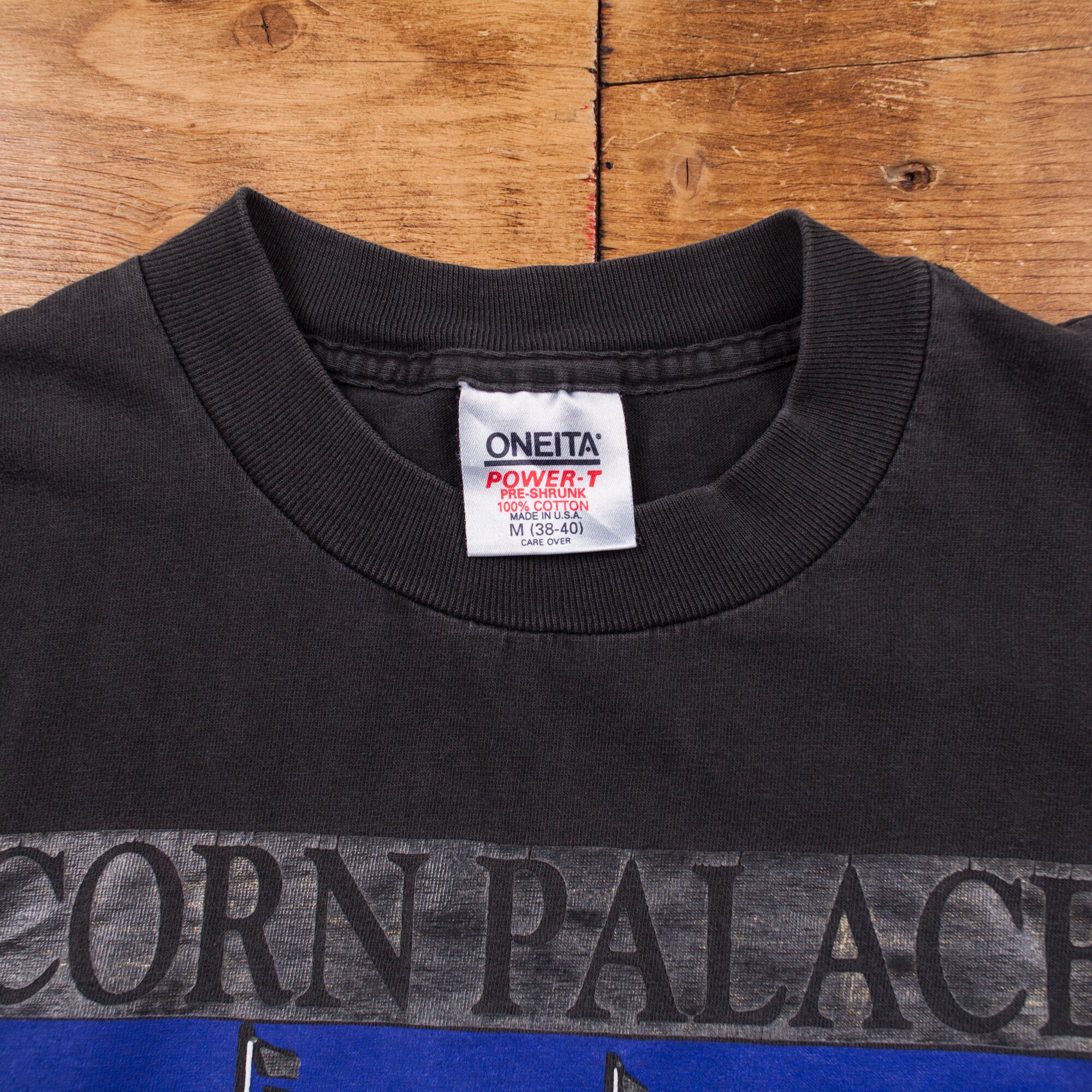 Vintage Oneita Single Stitch T Shirt Graphic M 90s USA Made